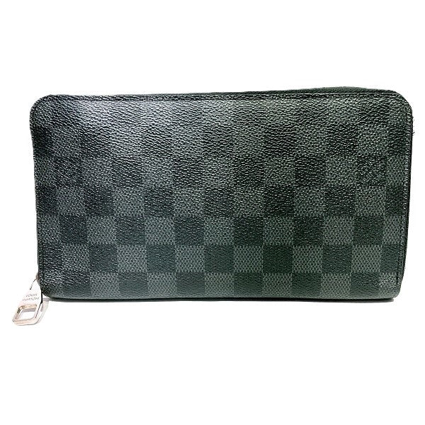 Louis Vuitton Damier Graphite Zippy Organizer Wallet N63077 in Good Condition