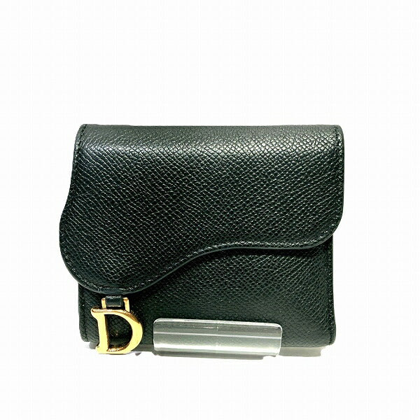 Dior Leather Saddle Trifold Wallet