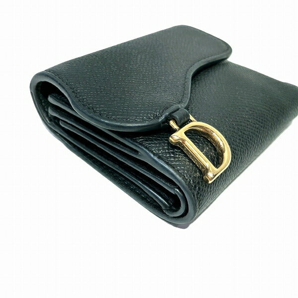 Dior Leather Saddle Trifold Wallet