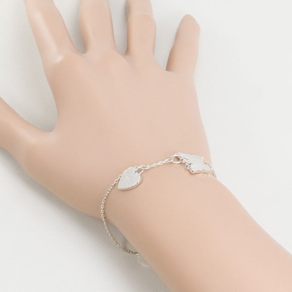 Gucci Silver Butterfly & Heart Bracelet