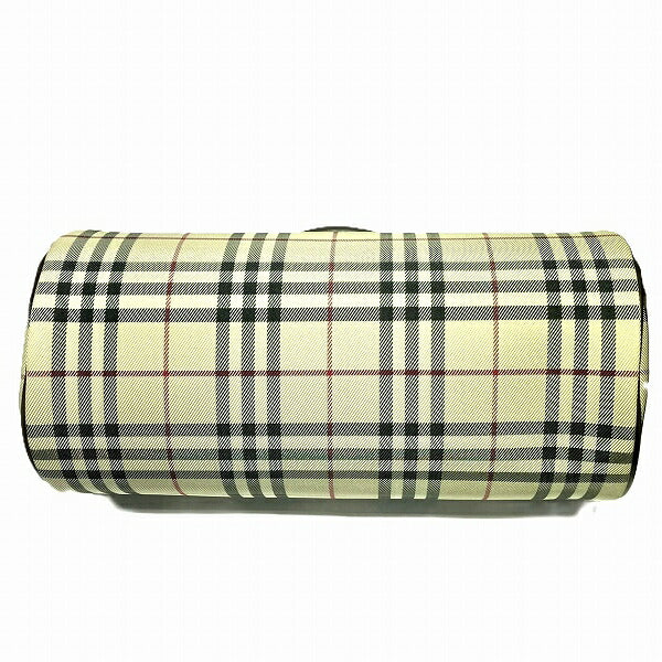 Burberry Nova Check Canvas Leather Handbag