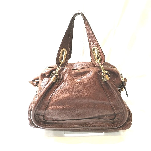 Chloe Paraty Leather Shoulder Bag 041056 in Good Condition