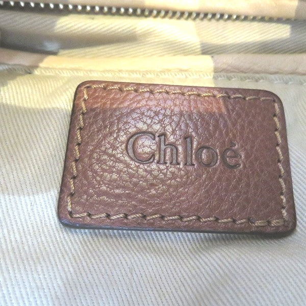 Chloe Paraty Leather Shoulder Bag 041056 in Good Condition