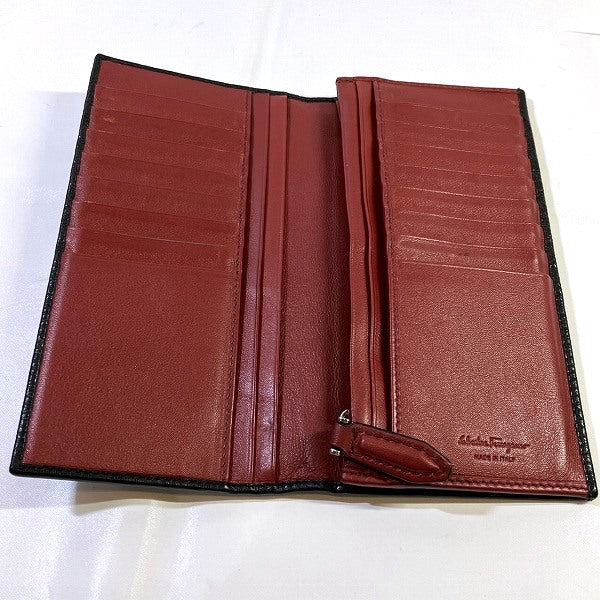 Salvatore Ferragamo Leather Double Gancini Wallet