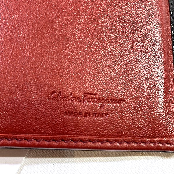 Salvatore Ferragamo Leather Double Gancini Wallet