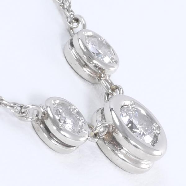 PT850 Platinum Diamond Necklace 0.74ct in Excellent Condition