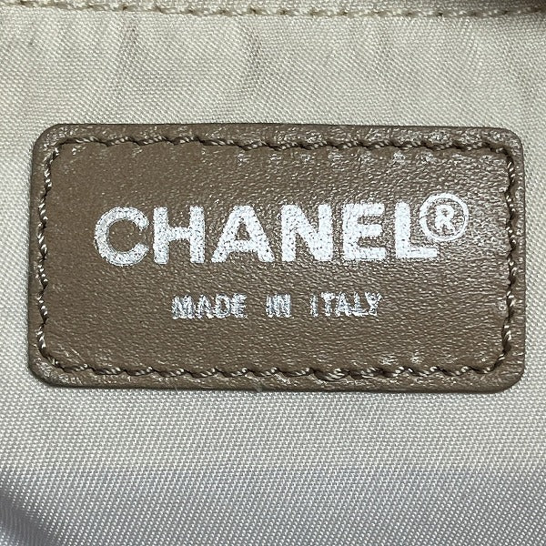 Chanel Nylon Jacquard Leather Tote Bag