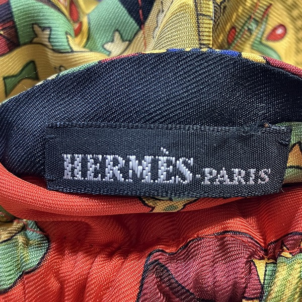 Hermes Silk Suede Pouch