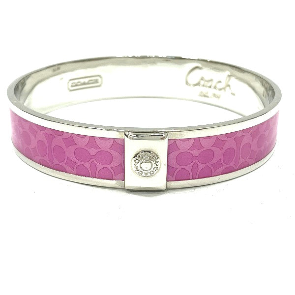 Coach Signature Pink Bangle Bracelet in Good Condition