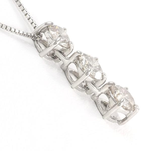 PT900 Platinum PT850 Necklace Diamond 1.00ct in Excellent Condition