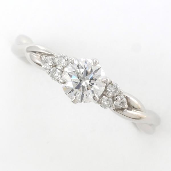 PT900 Platinum Diamond Ring VVS2 0.448ct in Excellent Condition