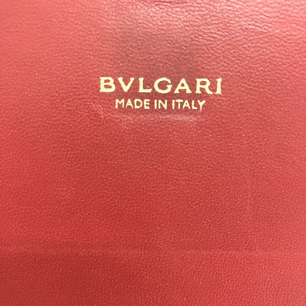 Bvlgari Leather Logo Clip Bifold Wallet 281438 in Good Condition