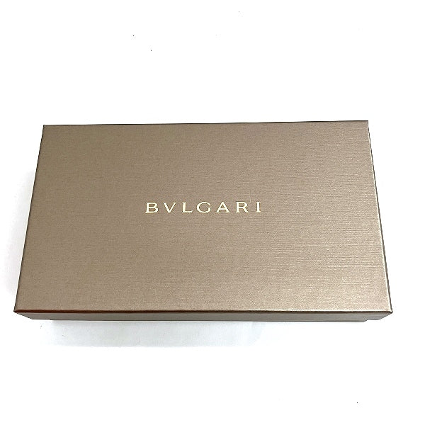 Bvlgari Leather Logo Clip Bifold Wallet 281438 in Good Condition