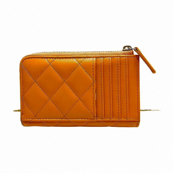 Chanel Matelasse Lambskin Zip Coin Case Wallet in Great Condition