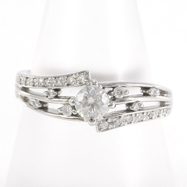 K18 White Gold Diamond Ring 15