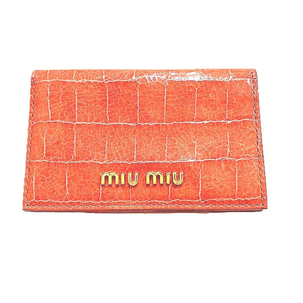 Miu Miu Leather Card Holder 5M1122 in Good Condition