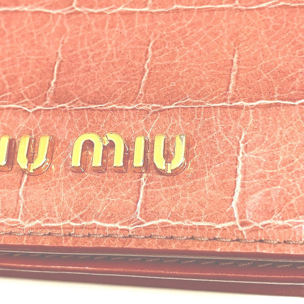 Miu Miu Leather Card Holder 5M1122 in Good Condition