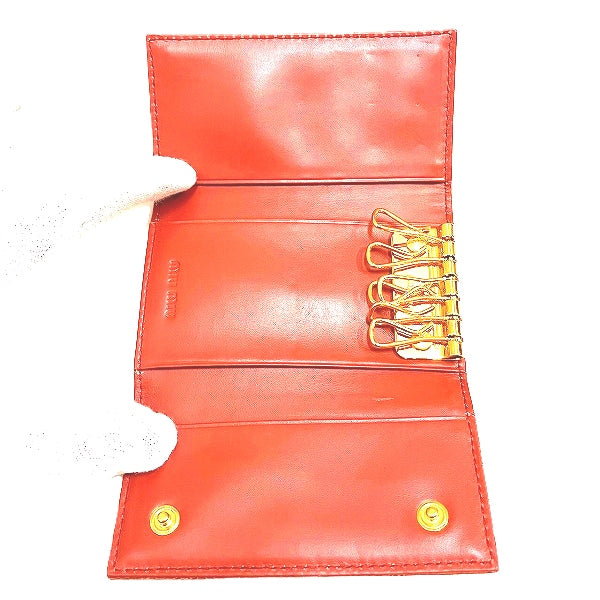 Miu Miu Leather Key Case 5M0222 in Good Condition