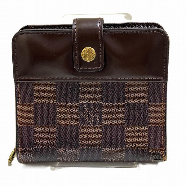 Louis Vuitton Damier Compact Zip Wallet N61668 in Good Condition