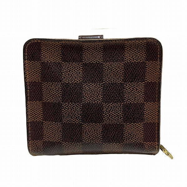 Louis Vuitton Damier Compact Zip Wallet N61668 in Good Condition