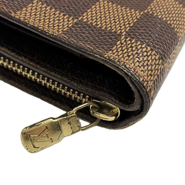 Louis Vuitton Damier Compact Zip Wallet N61668 in Good Condition