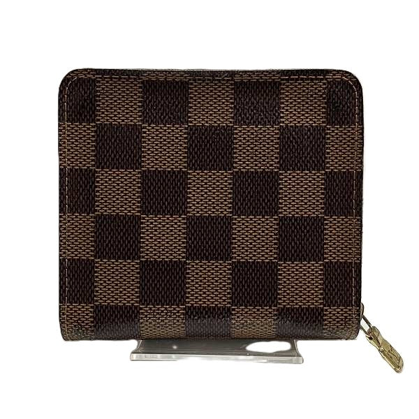 Louis Vuitton Damier Compact Zip Wallet N61668 in Good Condition