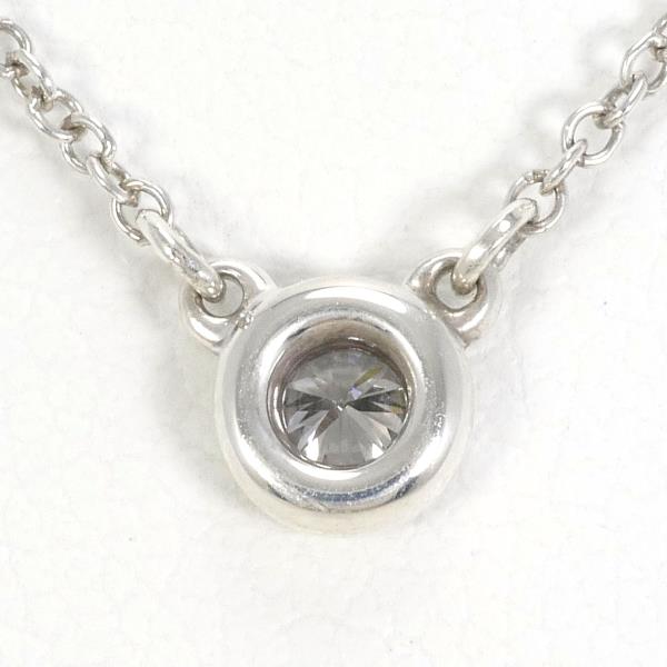 Tiffany & Co By the Yard Silver Diamond Necklace in Excellent Condition