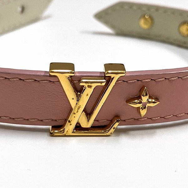 Louis Vuitton Leather Bracelet LV Iconic M8088F