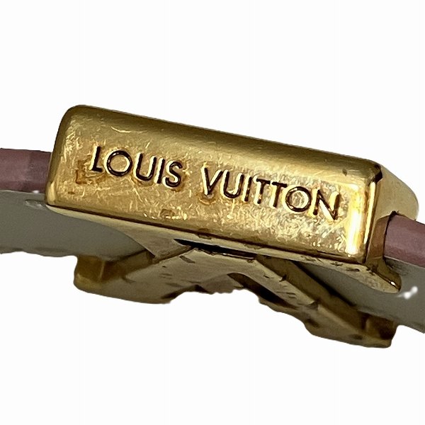 Louis Vuitton Leather Bracelet LV Iconic M8088F