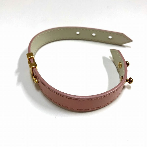 Louis Vuitton Leather Bracelet LV Iconic M8088F