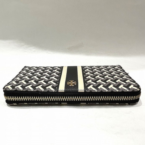 Tory Burch T-Zag Tile T-Link Zip Around Continental Wallet 64279 in Good Condition