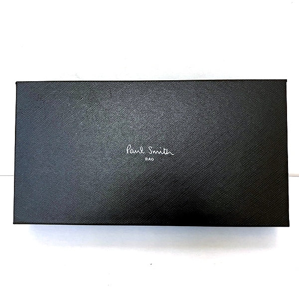 Paul Smith Black Leather Multistripe Long Wallet in Good Condition