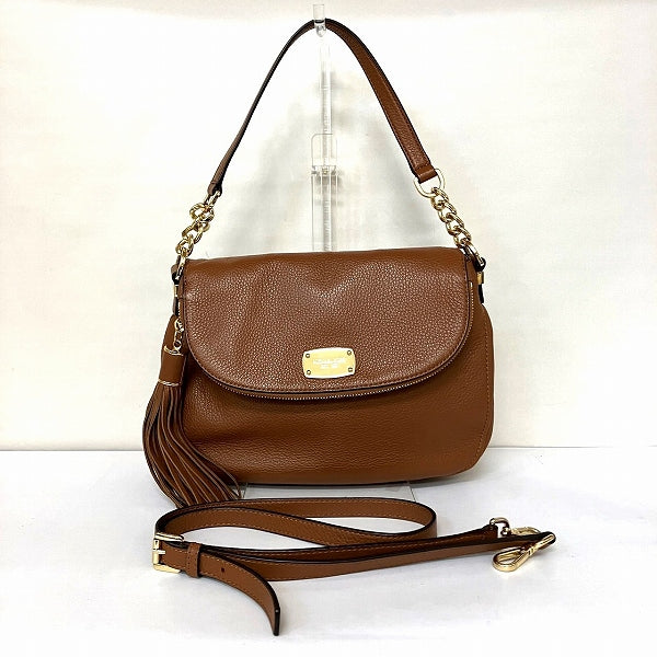 Michael Kors Brown Leather Tassel 2WAY Bag