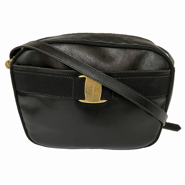 Salvatore Ferragamo Vara Leather Shoulder Bag