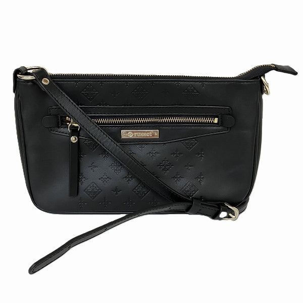 Russet Black Shoulder Bag PVC for Women in Good Condition