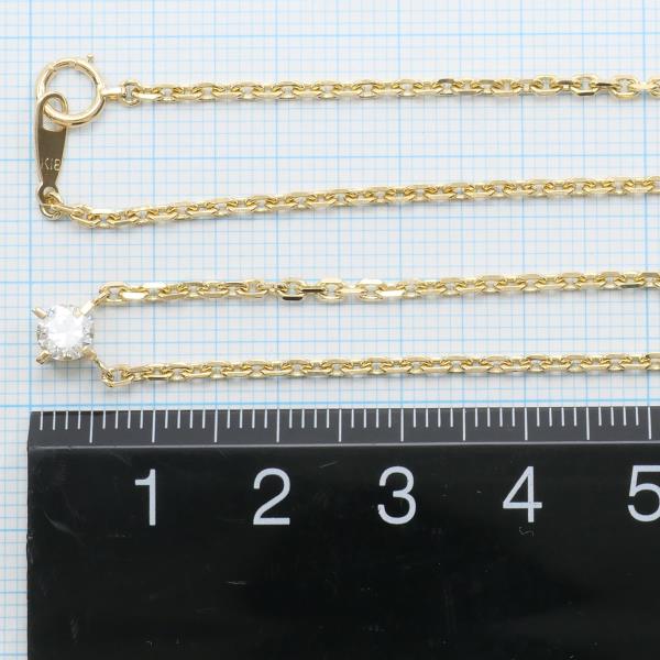 K18 Yellow Gold Diamond Necklace 0.37 SI2 in Excellent Condition