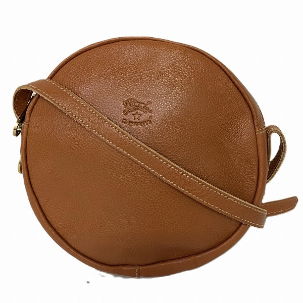 IL BISONTE Leather Circle Shoulder Bag