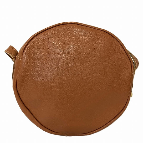 IL BISONTE Leather Circle Shoulder Bag