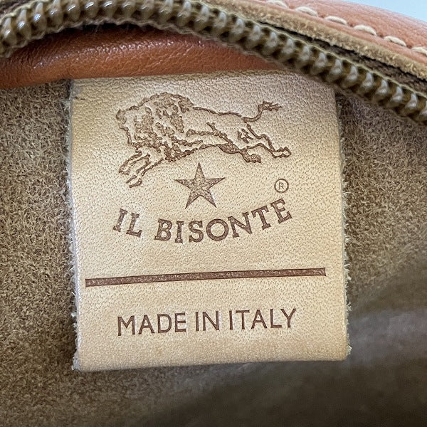 IL BISONTE Leather Circle Shoulder Bag