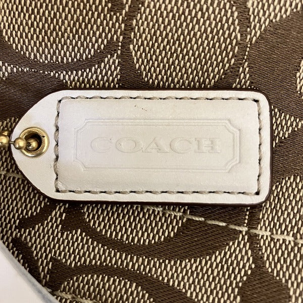 Coach Signature Canvas Leather Handbag 10508