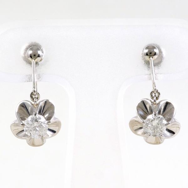 Platinum PT900 PT850 Diamond Earrings