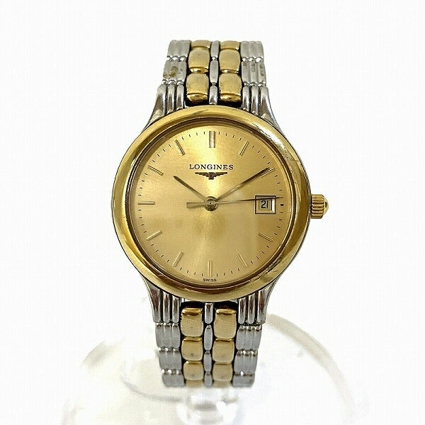 Longines L5.149.3 Gold Dial Quartz Watch Ladies