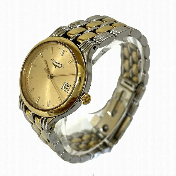 Longines L5.149.3 Gold Dial Quartz Watch Ladies