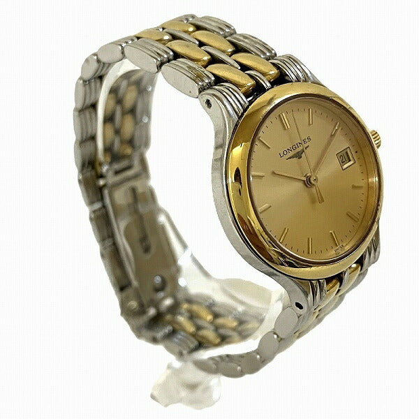 Longines L5.149.3 Gold Dial Quartz Watch Ladies