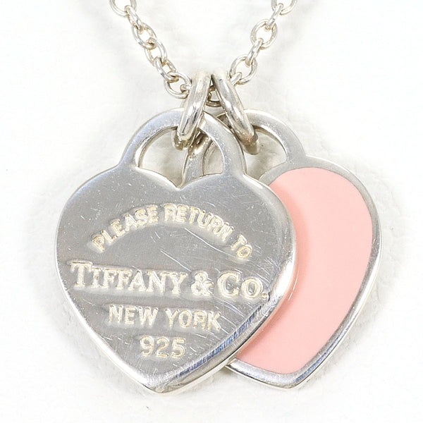 Tiffany&Co. Double Heart Silver Necklace