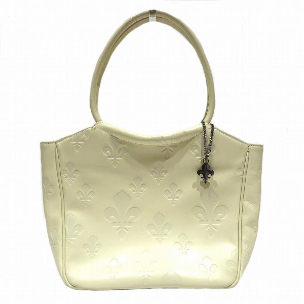 Patrick Cox Ivory PVC Canvas Handbag for Women in Good Condition