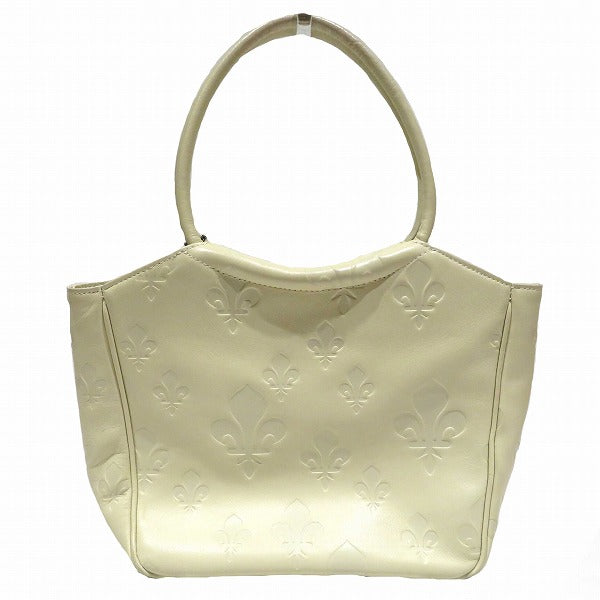 Patrick Cox Ivory PVC Canvas Handbag for Women in Good Condition