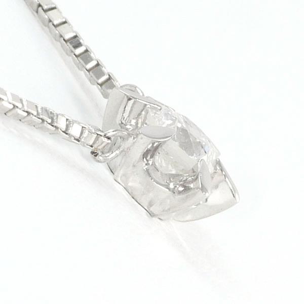 Platinum PT900, PT850 Necklace With Diamond 0.44 Size 40cm - Total Weight 5.6g