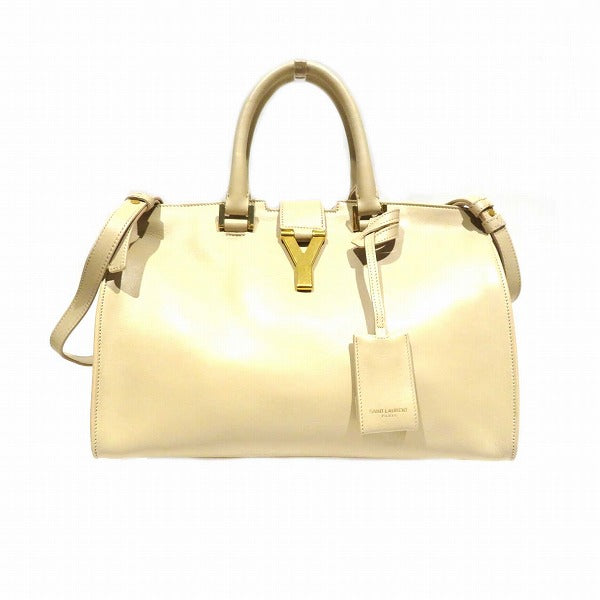 Yves Saint Laurent Calf Leather Petit Cabas Shoulder Bag 311210 BJ50J in Good Condition