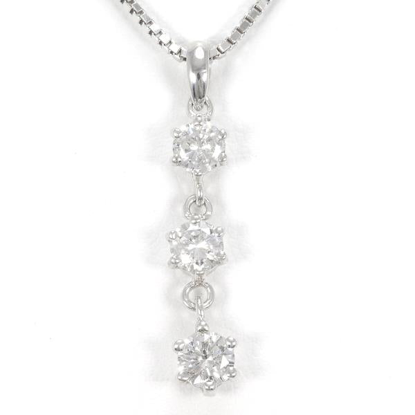 K18 White Gold Diamond Necklace 18K WG